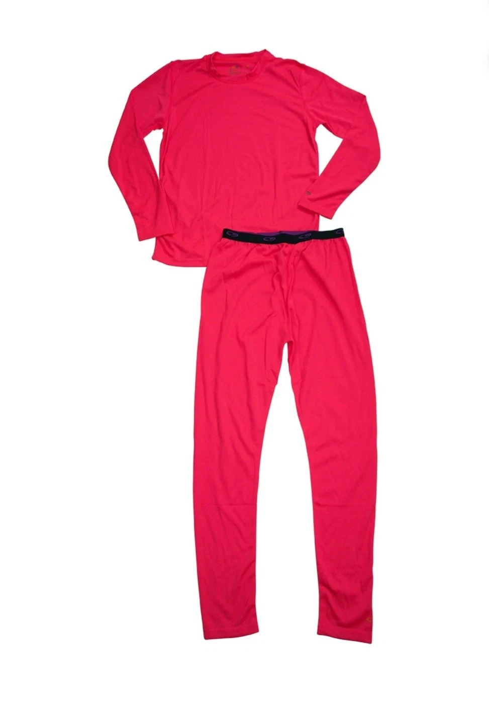 CHAMPION Kids 2 Piece Duo Dry C9 Base Layer Shirt & Pants PJ Set Girls Size XL