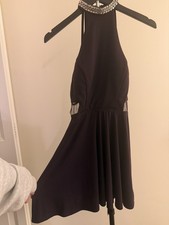 Purple Rhinestone High Neck Dress, Size 1, Prom/Dance/Formal