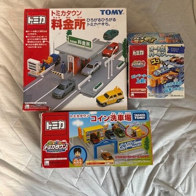 Tomica Town Toll booth Coin-operated car wash set of 3 TOMY Japan