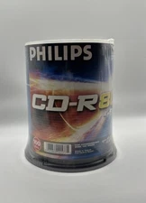 Philips CD-R 80 Min 700MB 40X Speed Recordable Blank Discs - 100 Pack Spindle