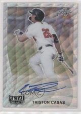 2021 Leaf Metal Draft 1990 Leaf Silver Wave Triston Casas #LA-TC1 Auto 0bt4