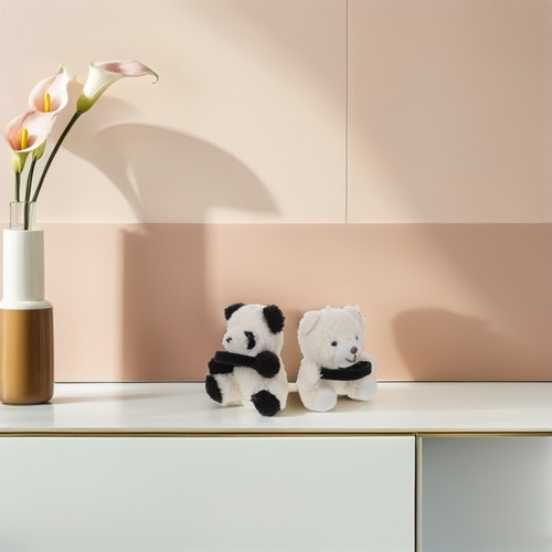 2 Piezas Coche Panda Muñeca Decorativa Oso Decoración Creativa Oso - Imagen 8 de 12