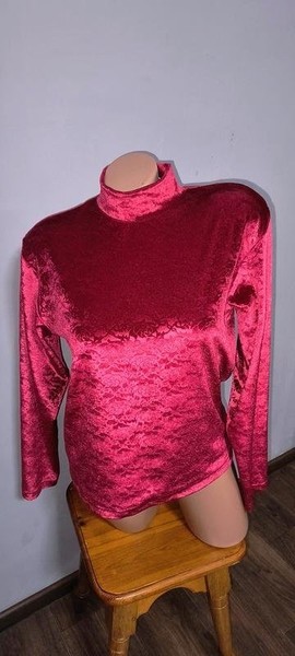 Women AllSaints Velour Top Raspberry L
