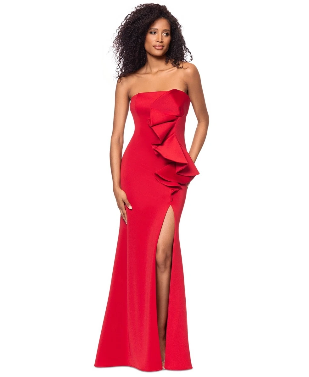 strapless open back dress CHERISE main image 0