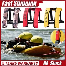 Inflatable Life Jacket 150N Buoyancy Professional Sailing Boat Vest for Adult~