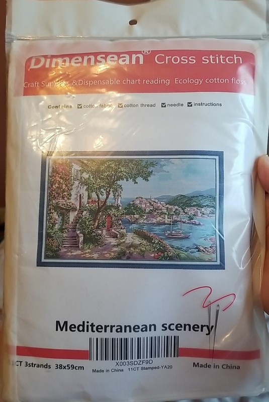"Dimensean" Cross Stitch Mediterranean Scenery Stamped Cross Stitch