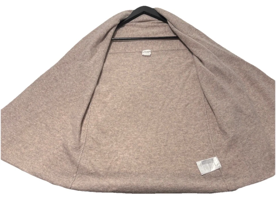 Suéter Club Monaco 100 % cachemir para mujer mediano avena frente abierto cárdigan Foto 3 de 4