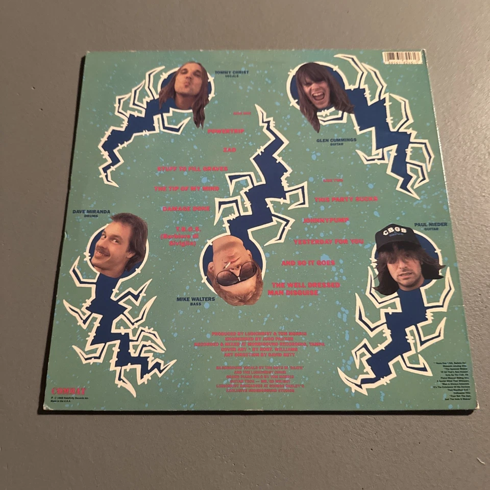 Ludichrist - Powertrip LP 1988 Combat 88561-8246-1 - w/ Inner Original - Image 2 of 4