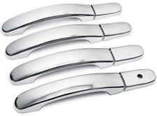 Maniglie portiere cromate acciaio inox pannelli adatti per Ford Fusion | tipo JU | 2002-2012