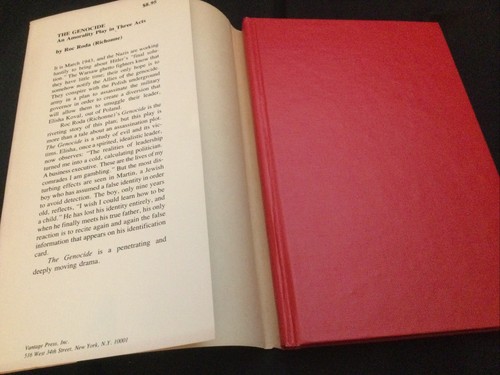 The Genocide An Amorality Play in Three Acts by Roc Roda Richonne 1st Ed - Picture 3 of 5