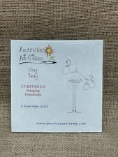American Art Stamp Rubber Stamp - Hanging Ornaments - Christmas