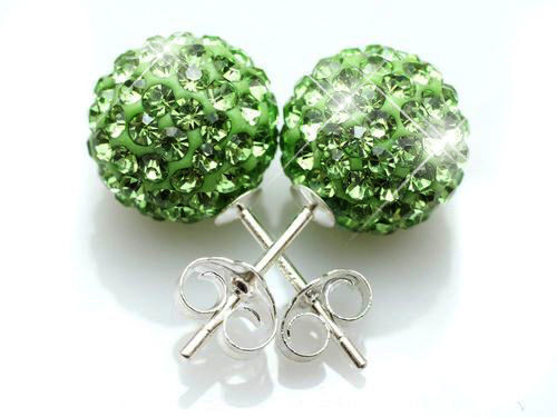 ORECCHINO A PERNO ARGENTO CRISTALLO STERLING 6-8-10 mm 100% 925 zirconi scintillanti venditore UK! - Foto 7 di 13