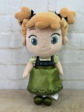 Disney Store Baby Toddler Anna Frozen Plush Stuffed Doll 11 Soft Toy