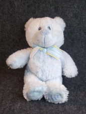 Russ Berrie Baby Blue My First Teddy Bear Plush Stuffed Animal Sewn Eyes 9 inch