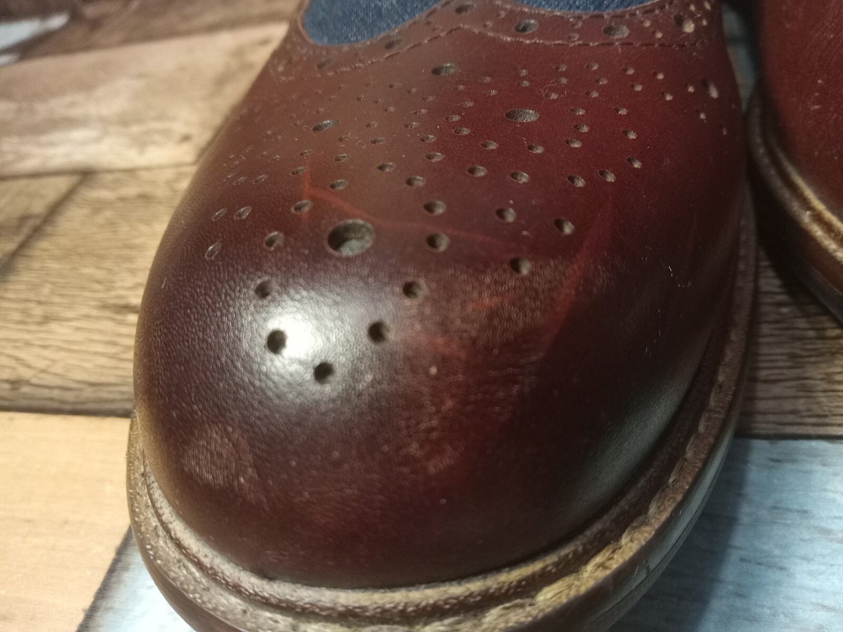 Vintage Foundry Co. Men\'s VF112-SE Brown Wingtip Leather Dress Shoes US 10.5 The Royal Hand Craft Brown Wingtip Oxford Men Shoe — Dress  main image 4