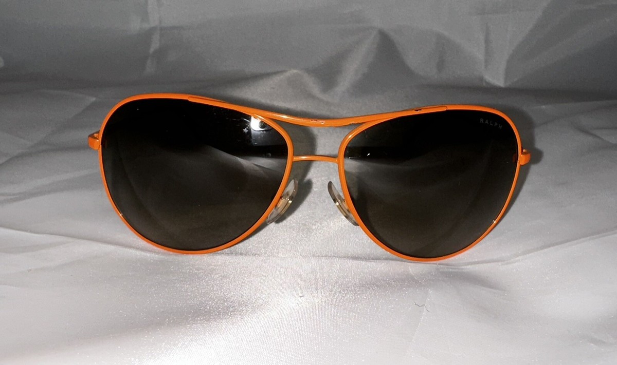 Ralph Lauren sunglasses featuring a black frame with orange-red (burnt orange) RALPH LAUREN RA 4043 240/13 ORANGE GRADIENT AUTHENTIC FRAME  main image 2