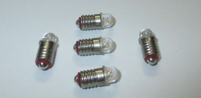Ersatz LED E5.5  3,5-4,5Volt    5 Stück   -NEU-