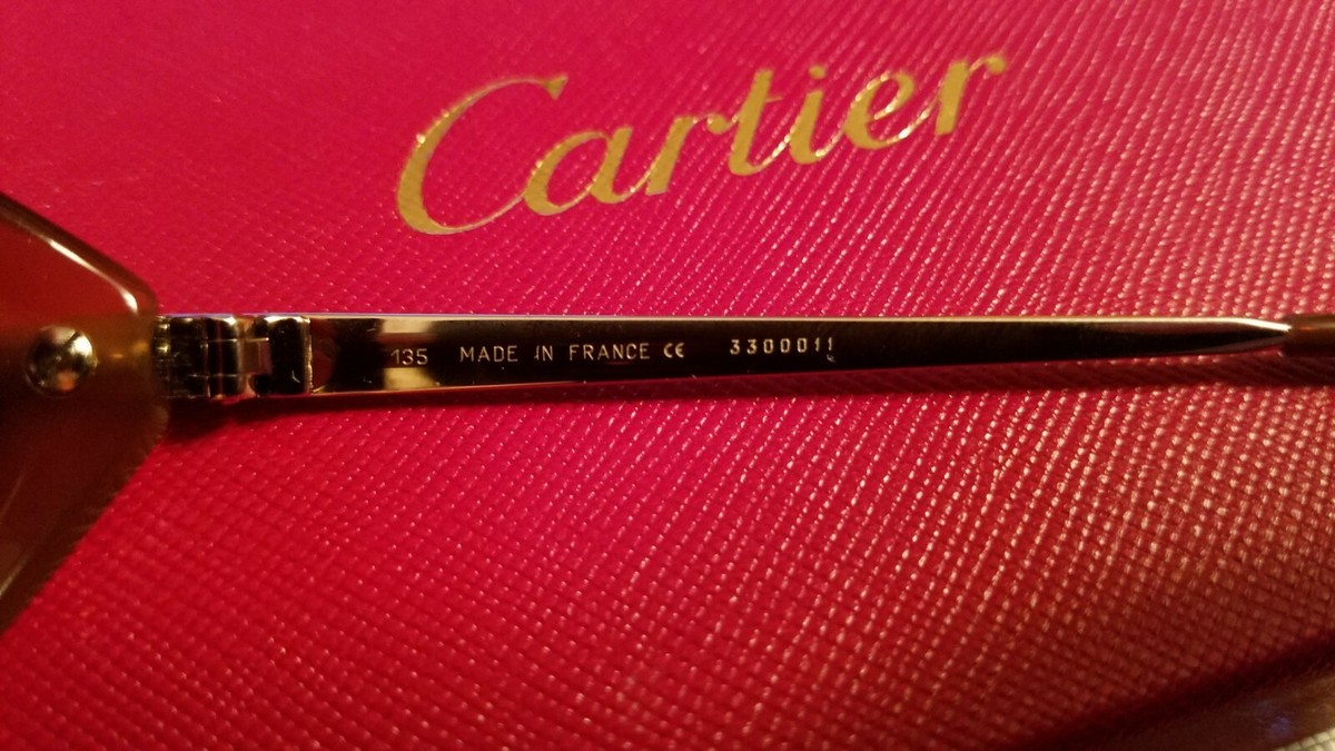 Cartier Paris made in France unisex sunglasses Vintage Cartier Wood Sunglasses Made in France 2000 - New  main image 2