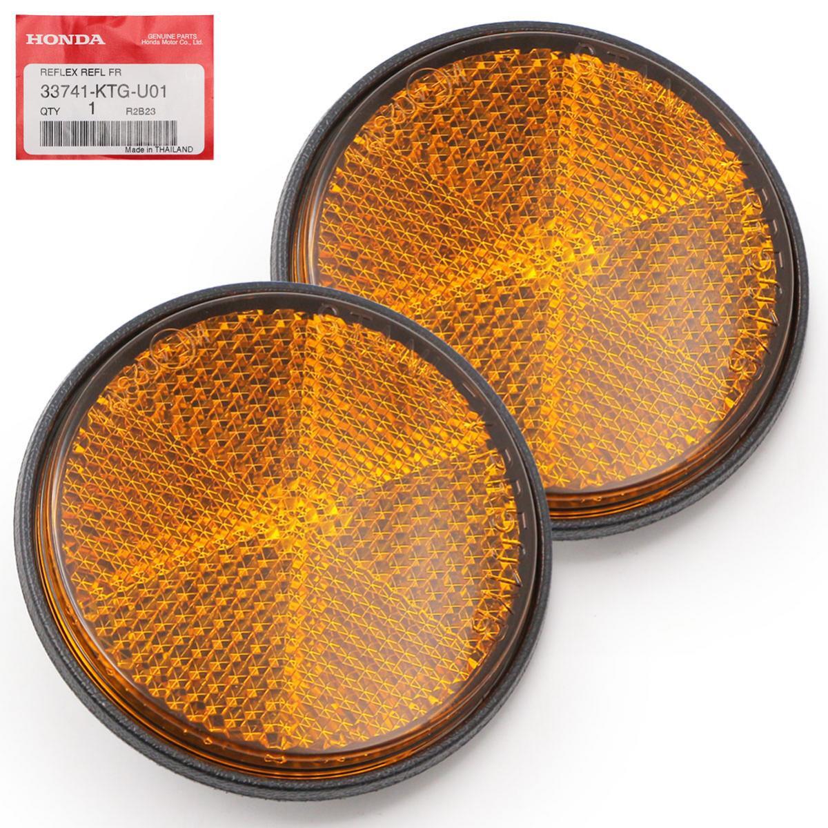 Pair Front Side Orange Reflector Reflex Fits Honda CT125 Hunter