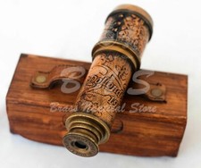 Nautical-Maritime-Telescope-Marine-Antique-Brass-Pirate-Spyglass-Vintage-Scop