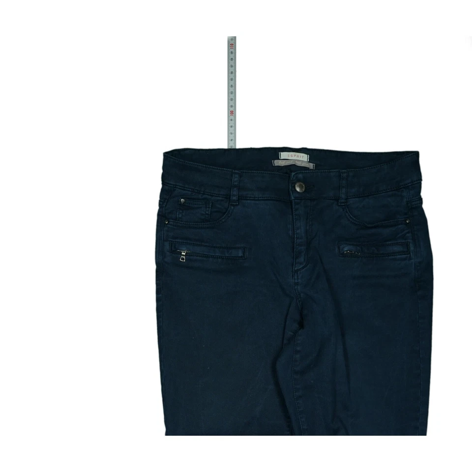 Esprit Damen Jeans Hose super Stretch high slim Skinny Zip S 36 W28 L28 darkblue - Bild 2 von 4