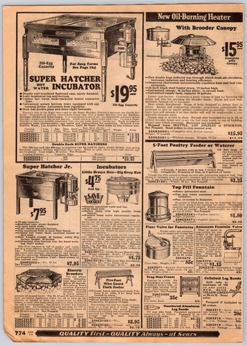 1932 Sears Western States Catalog Pg773-774 Peerless Windmills Incubators Eggs - Picture 2 of 2