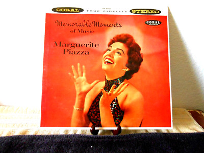 LP12in米盤モノ MARGUERITE PIAZZA sings TORCH 1959 Marguerite Piazza-Memorable Moments Of Music! Disc Played