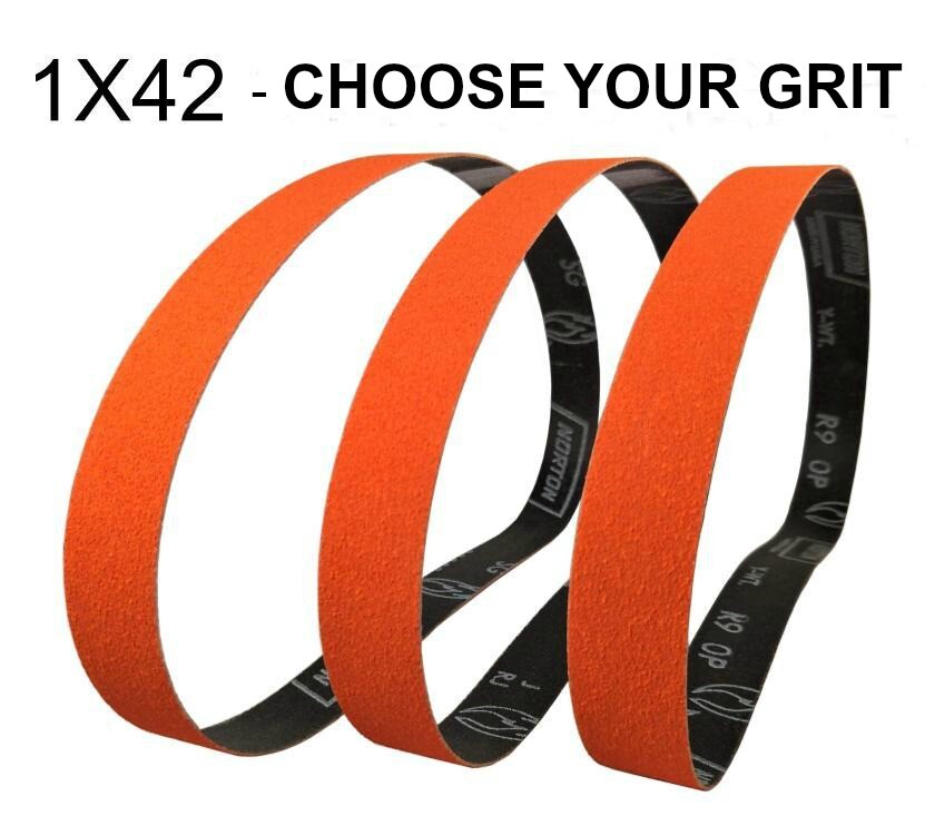 Norton Blaze 1x42 Premium Ceramic Grinding & Sanding Belts Choose Your Grit