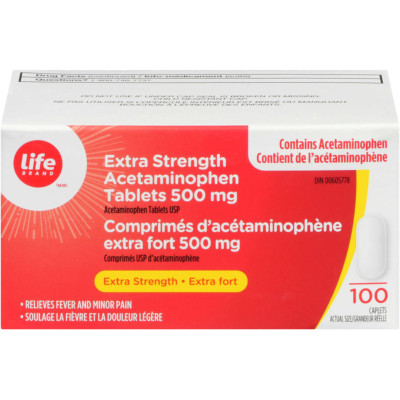 Life Brand Acetaminophen Extra Strength 500Mg