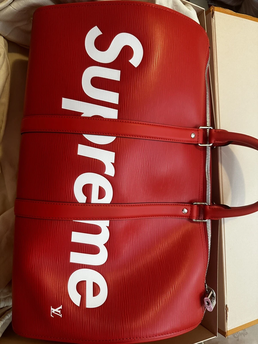 Supreme Red Duffle Bags for Men for sale | eBay