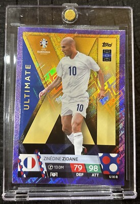 ⚽️ ZINEDINE ZIDANE Topps match attax uefa euro 2024 ULTIMATE