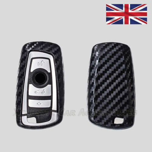 Carbon Fiber Key Cover For BMW 1 2 3 4 5 6 X3 X4 Series M2 M3 M4 Case Fob s60cf - Picture 1 of 4