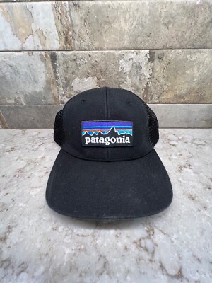 Patagonia Hat Cap Snap Back Black Adjustable One Size