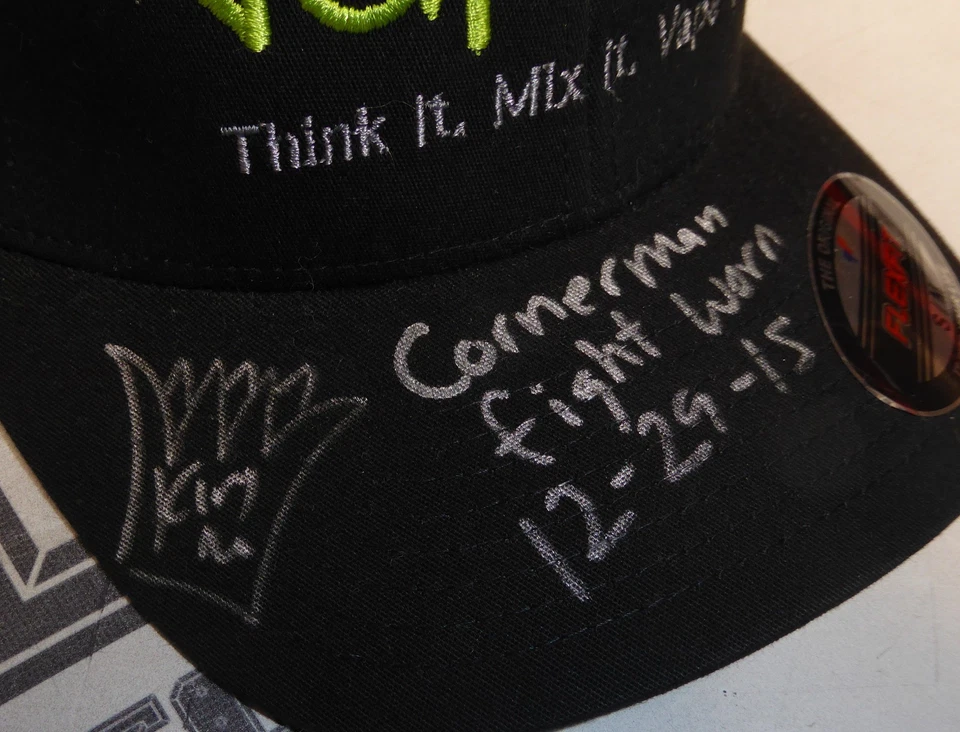 King Mo Lawal Signed 2015 Rizin Grand Prix Cornerman Fight Worn Used Hat PSA/DNA - Image 4 of 4