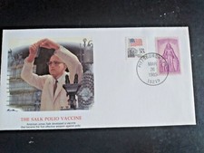 THE JONAS SALK POLIO VACCINE FLEETWOOD EPIC EVENTS COVER 1985 VF UNADDR