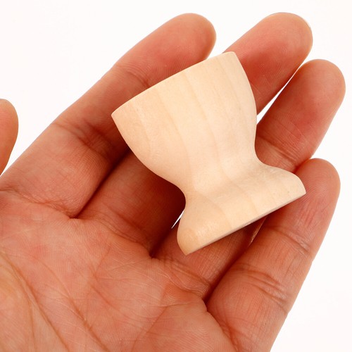 10 Pcs Wooden Egg Tray for Holding Eggs Holder Countertop Cup Easter Child - Picture 10 of 12