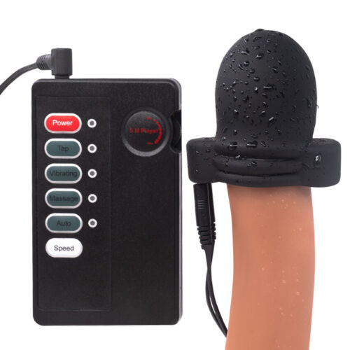 Electric Shock Penis Head Massager Men Masturbator Glans Vibrator E-Stim Sex Toy eBay