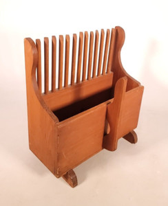 Wooden Blueberry Berry Cranberry Hand Picker Scoop Rake Magazine Rack