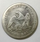 1859 O Seated Liberty Silver $ Low Ball pocket piece No Damage