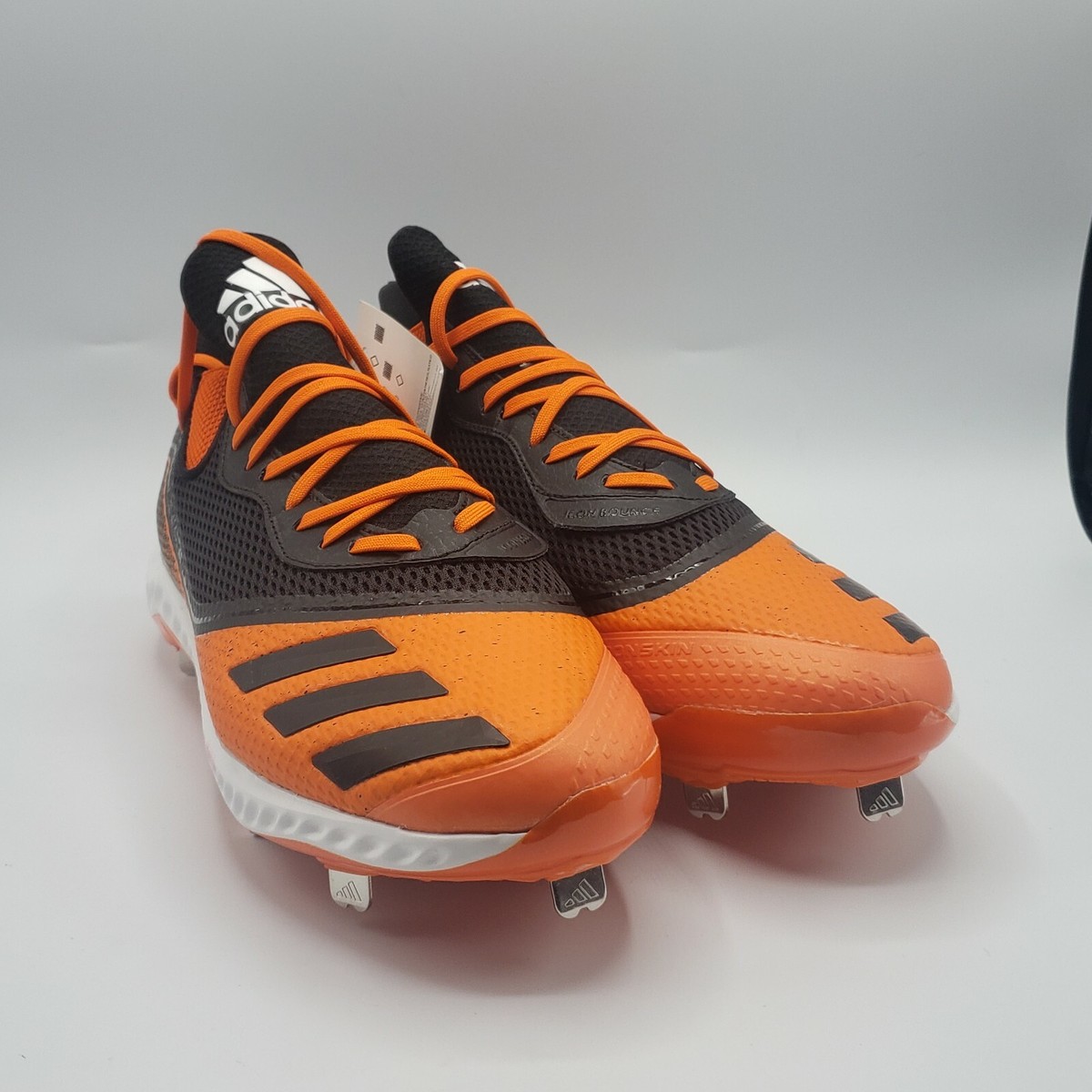 Adidas Baseball Cleats Mens 15 Icon V Bounce Black Orange  display picture 2