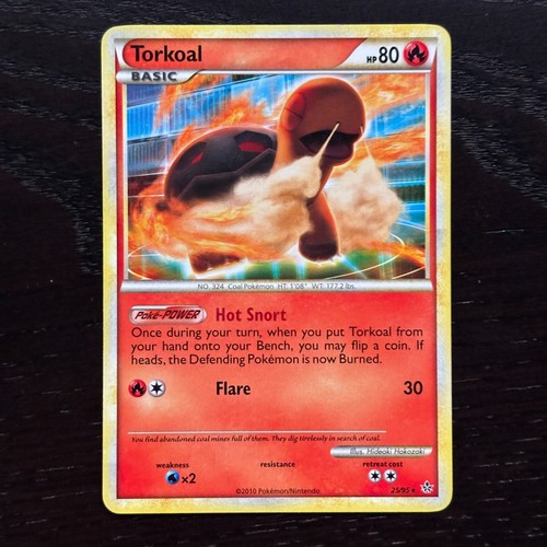 Torkoal 25/95 Pokemon Unleashed HS Regular Rare Card MP