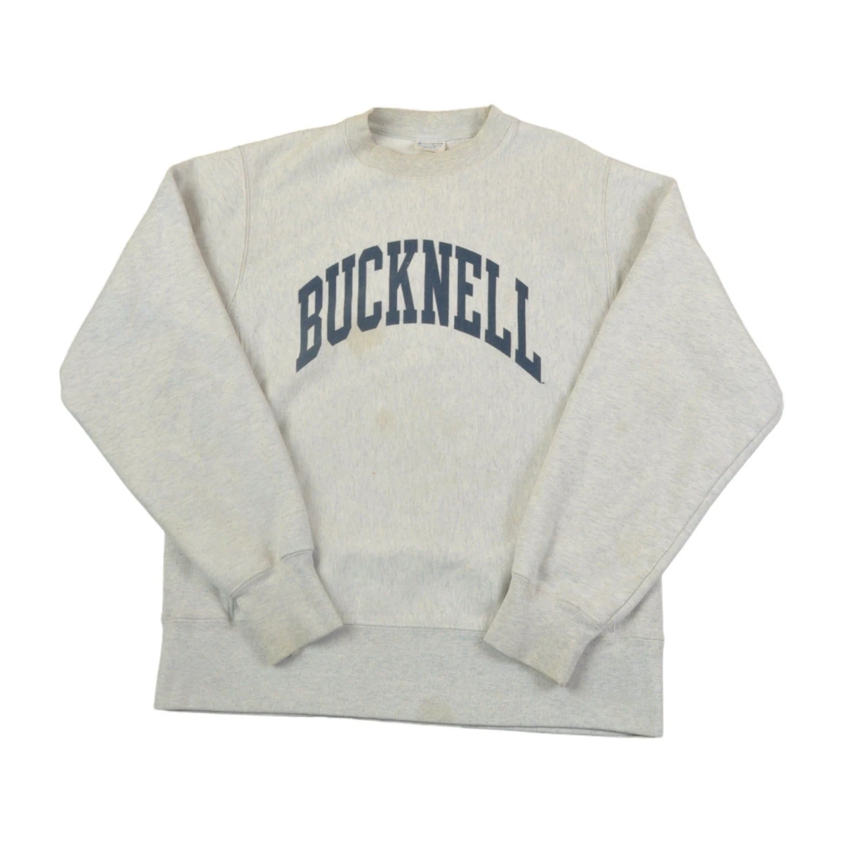 Vintage Champion Bucknell Reverse Weave Sweatshirt Grey Medium eBay