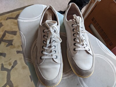 Pavers Mens Grey Boat Deck Shoes Leather/Suede Size UK 10 EU44