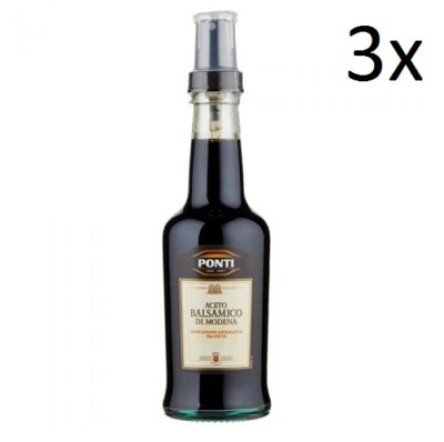 3x Ponti Aceto Balsamico essig 250 ml Spray Küche Säure 5%