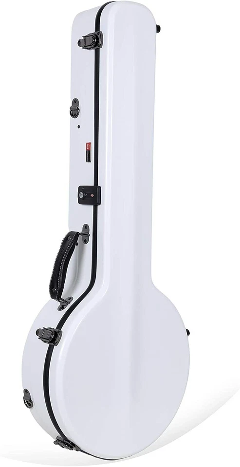 Crossrock Blueglass 5 String Resonator Banjo Hard Case, Fiberglass Flight Case - Image 2 of 4