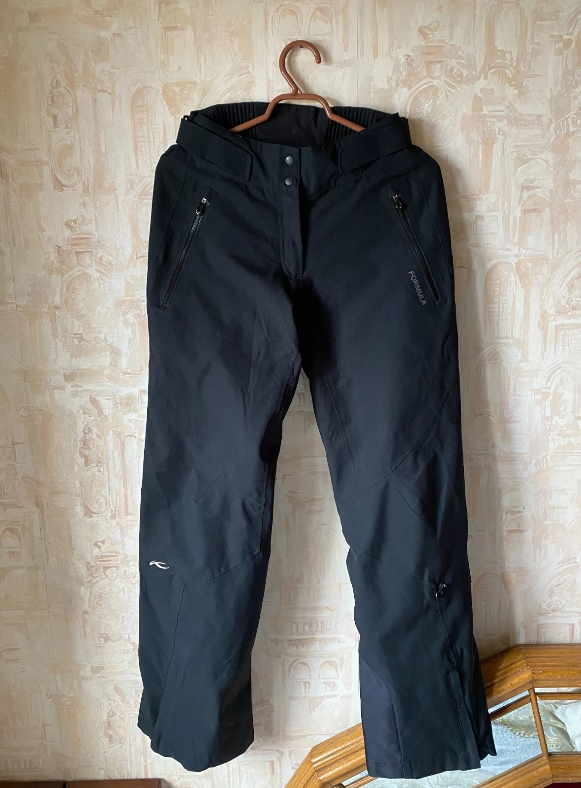 KJUS Women FORMULA PANTS Black Insulated Ski Snowboarding Trousers Sz 38/ M