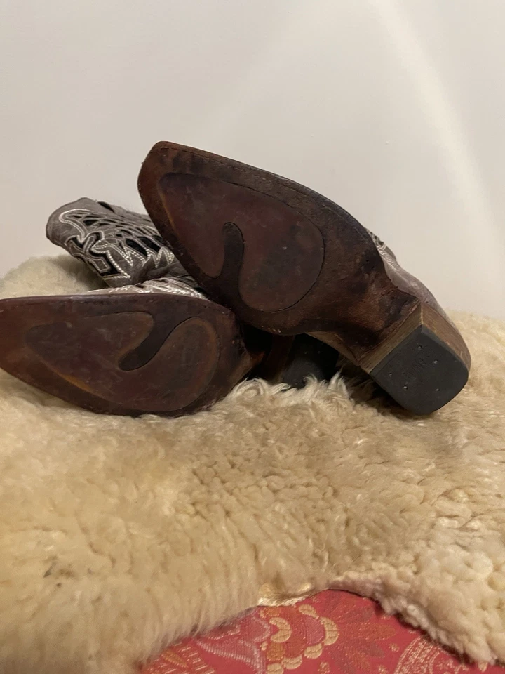 Corral Boots Ladies Sz9,Grey Sequined Cowgirl Pre-owned - Image 4 of 4