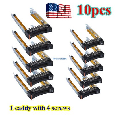 LOT OF 10 IBM 44T2216 2.5'' Caddy Trays x3650 x3500 x3400 M2 M3 M4