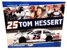 2016 TOM HESSERT AUTOGRAPHED #25 SLINGER VENTURINI CAMRY ARCA RACING POSTCARD