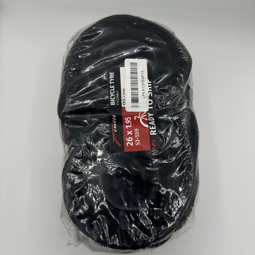 Fincci Bike Tire 26x1.95 Inch 53-559 MTB Hybrid Tires